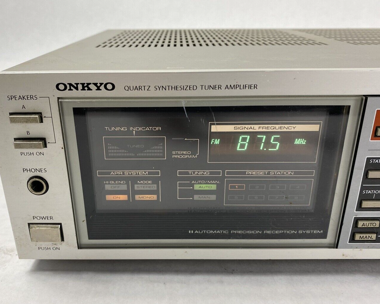 Vintage Onkyo Model TX-26 Quartz Synthesized Tuner Amplifier Untested