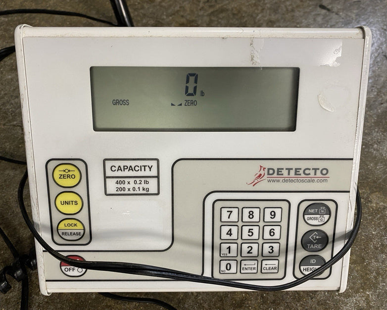 Cardinal Detecto VET400 Veterinary Floor Scale 400lb Max 22 x 42"