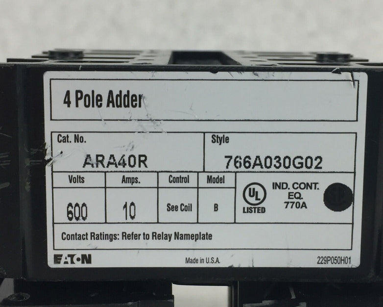 EATON 4 Pole 766A030G03 (Lot of 3)
