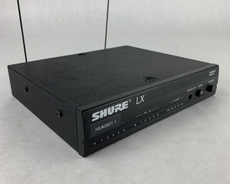 Vintage Shure LX4 Wireless Receiver Only Power Tested 2x Antenna