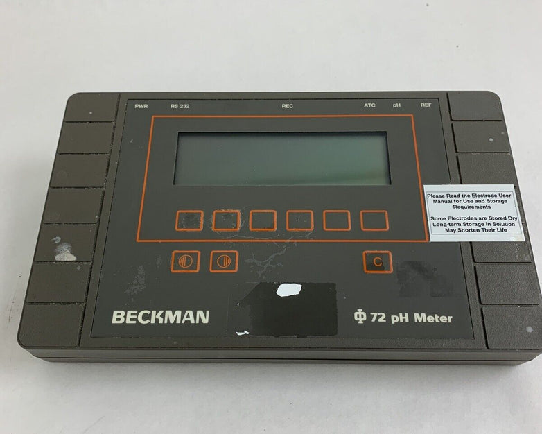 Beckman PHI 72 PH Meter 123144 12VDC 0.3 Amp