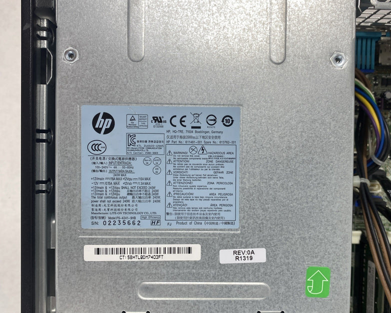 HP Compaq Pro 6300 SFF Intel Core i5-3470 3.20GHz 4GB RAM No HDD No OS