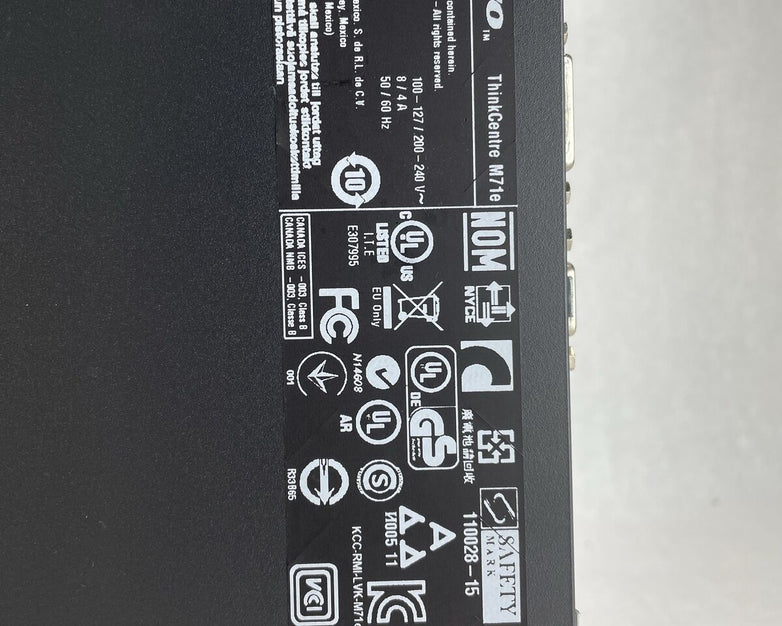 Lenovo ThinkCentre M71e SFF Intel Core i3-2120 3.3GHz 4GB RAM No HDD No OS