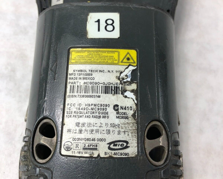 Symbol MC9090-GJ0HJEFA6WR Wireless Scanner Front Chassis Cover Assembly Only
