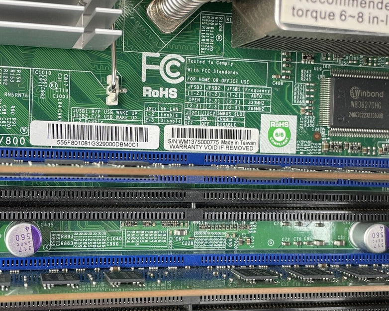 SuperMicro C2SBM-Q Motherboard Intel Core 2 Quad 2.66GHz 4GB RAM No HDD No OS