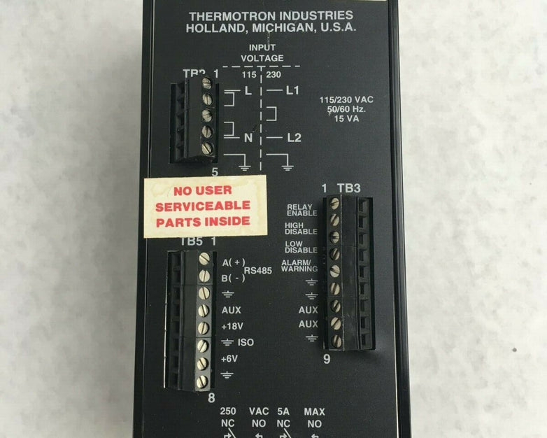 Thermotron 983136 Therm-Alarm 230VAC 15VA Max 50/60Hz Parts and Repair