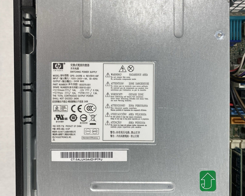 HP Compaq 6005 Pro SFF AMD Athlon 2 x2 B24 3.00GHz 8GB RAM No HDD No OS