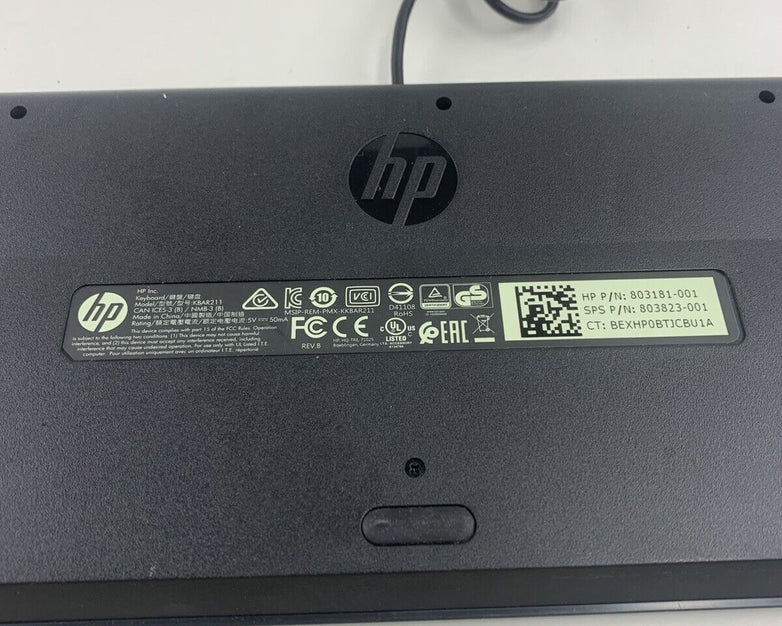 HP KBAR211 Wired Keyboard (Lot of 2)