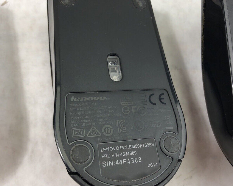 Assorted Lenovo Wired USB Mice - 2 45J4889 - 1 0PH133 - 1 03X6861 (Lot of 4)