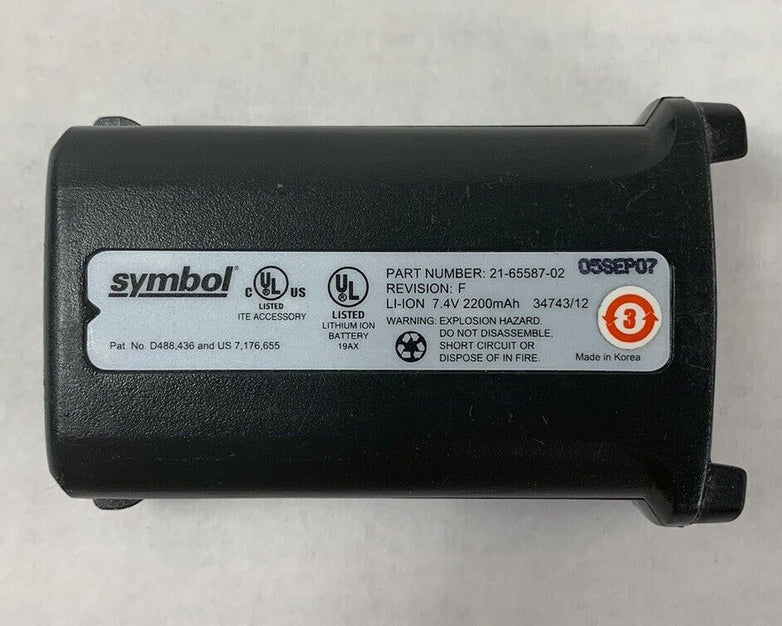 Symbol Barcode Scanner Battery 21-65587-02 (Lot of 2)
