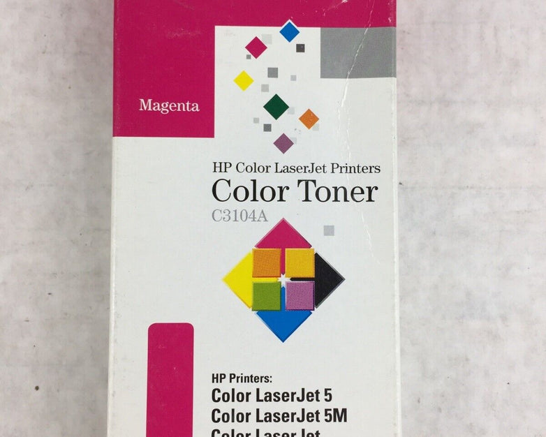 HP Color LaserJet Printers Color Toner C3104A Magenta Color LaserJet 5(M)