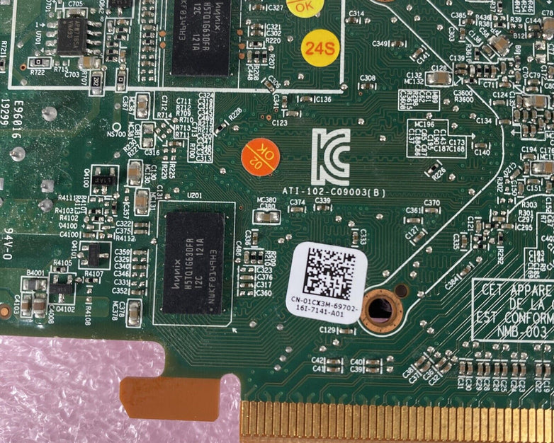 Dell 01CX3M 512MB ATI Radeon HD6350 DMS-59 Video Card 109-C09057-00 (Lot of 4)
