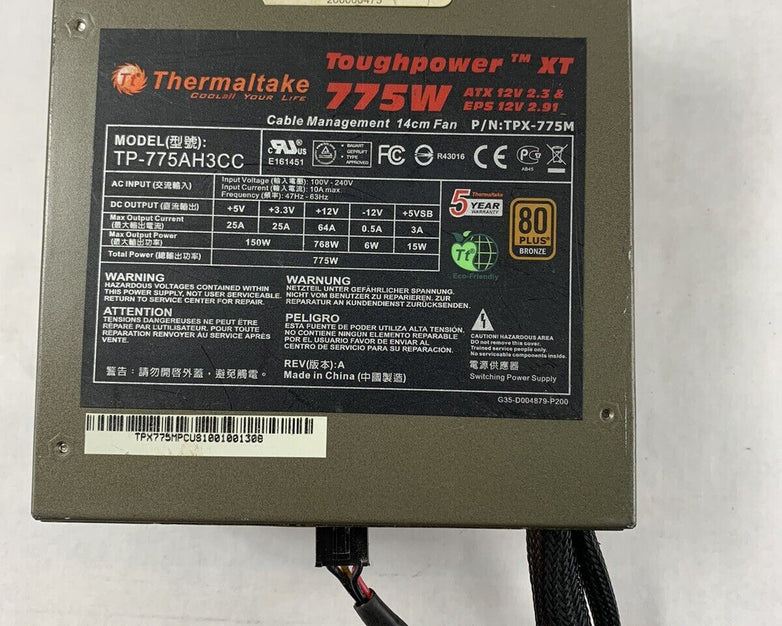 Thermaltake Toughpower XT 775W TP-775AH3CC TPX-775M