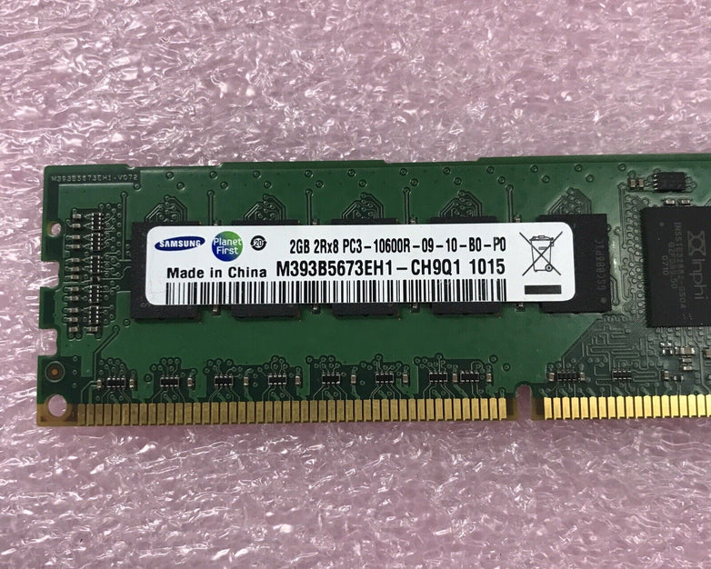 Samsung 30GB Kit 15x2GB PC3-10600R-09-10-B0-P0 DDR3 Server RAM M393B5673EH1
