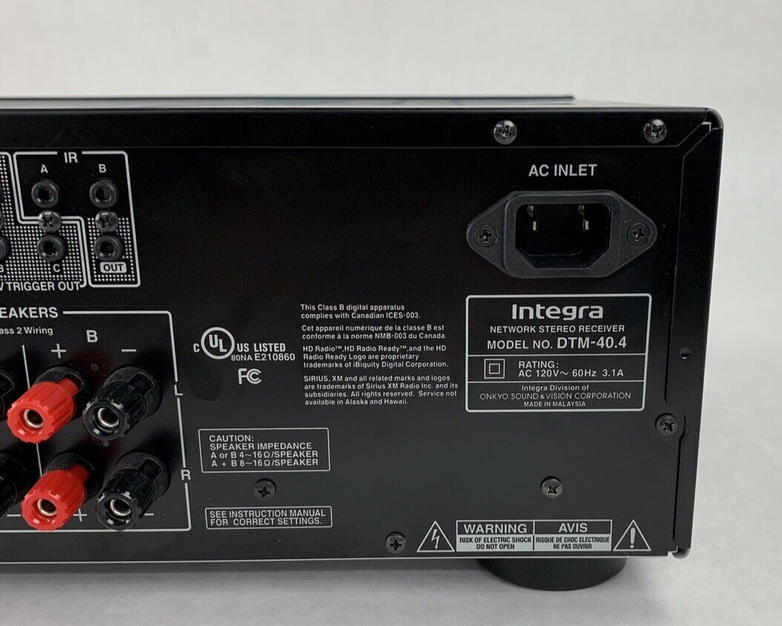 Integra DTM 40.4 Sirius XM WRAT Wide Range Amplifier Tested Bad Caps For Parts
