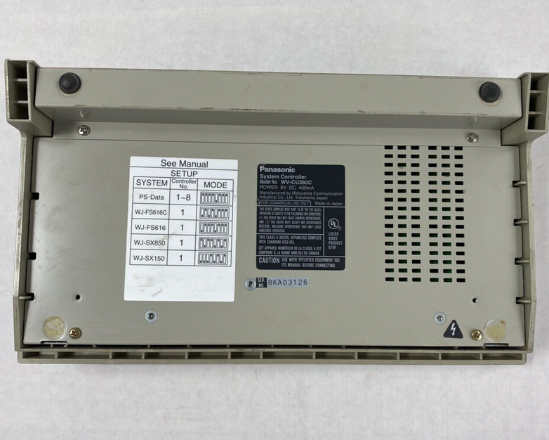 Panasonic WV-CU360C System Controller with AC Adapter Tested