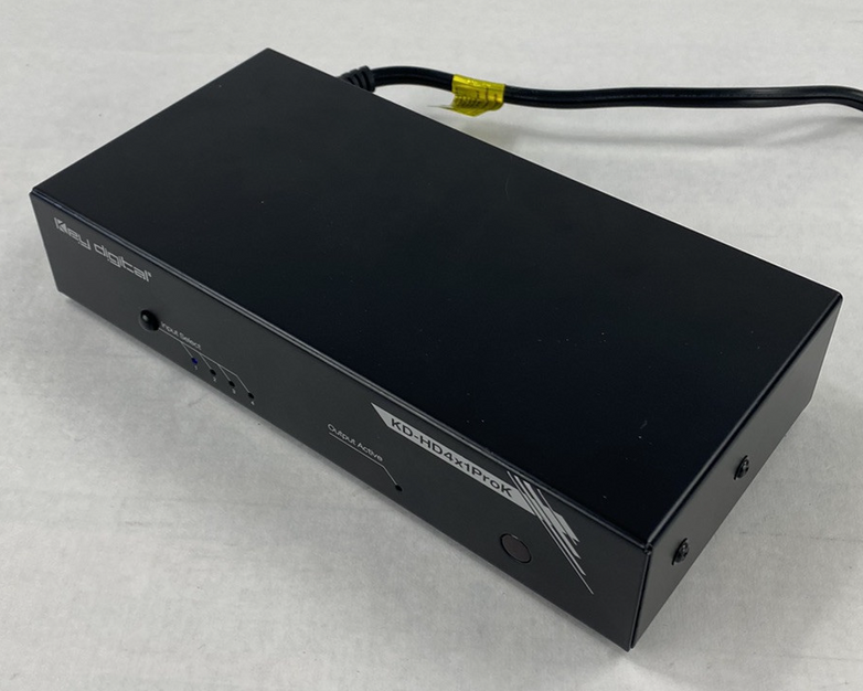 Key Digital KD-HD4x1ProK HDMI Switcher Power Tested No AC Adapter