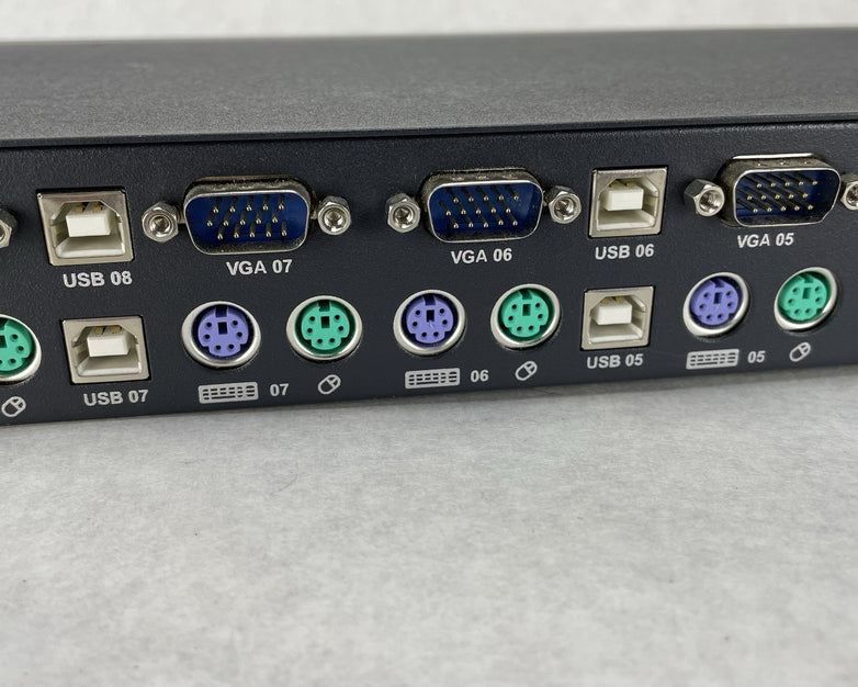 Belkin P81041-A OmniView PRO2 8-Ports External KVM Switch Power Teseted