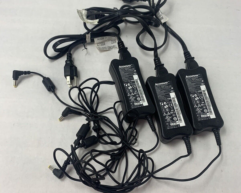 Lot 3 Lenovo ADP-65YB 65W 5.5x2.5mm AC Charger PA-1650-52LC