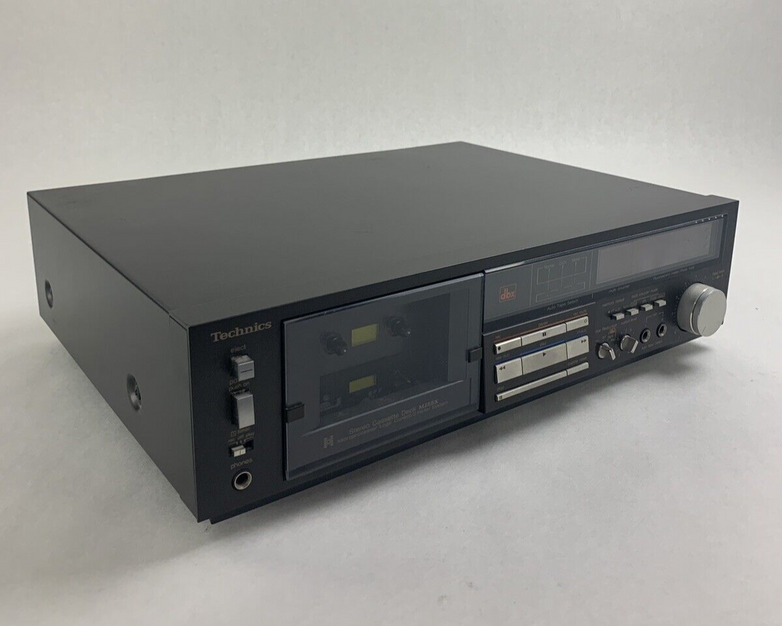 Technics M255X Single Cassette Stereo Deck Bad Control Panel For Parts & Repair