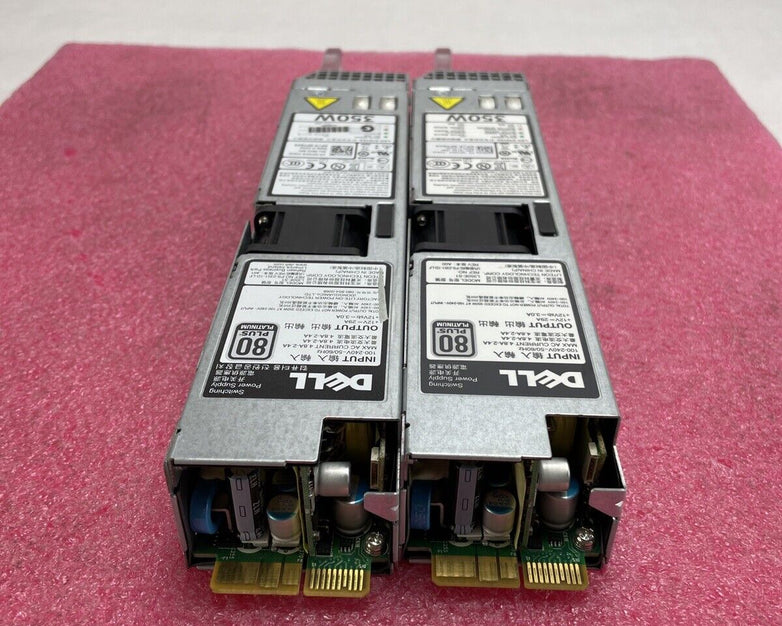 Dell P7GV4 80 Plus Platinum 350W Switching Power Supply Lot of 2