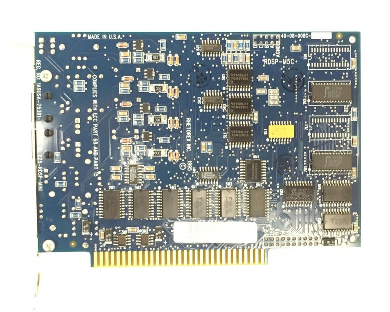 Rhetorex RDSP-M5C 4 Port ISA Voice Card 19USA-75391-VM-E
