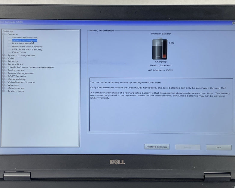 Dell Latitude 5580 Intel Core i5-7300U 2.60 GHz 8 GB RAM 15.6" No HDD No OS