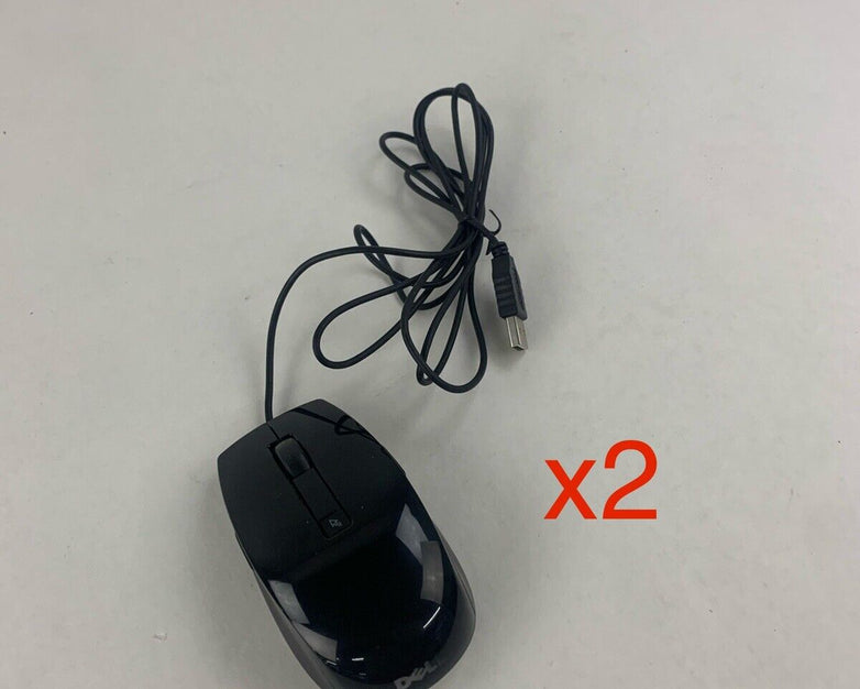 Dell M-UAV-DEL8 Wired Mouse 5V (Lot of 2)