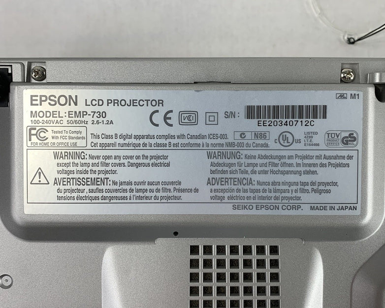 Epson EMP-730 LCD Projector w/ Remote