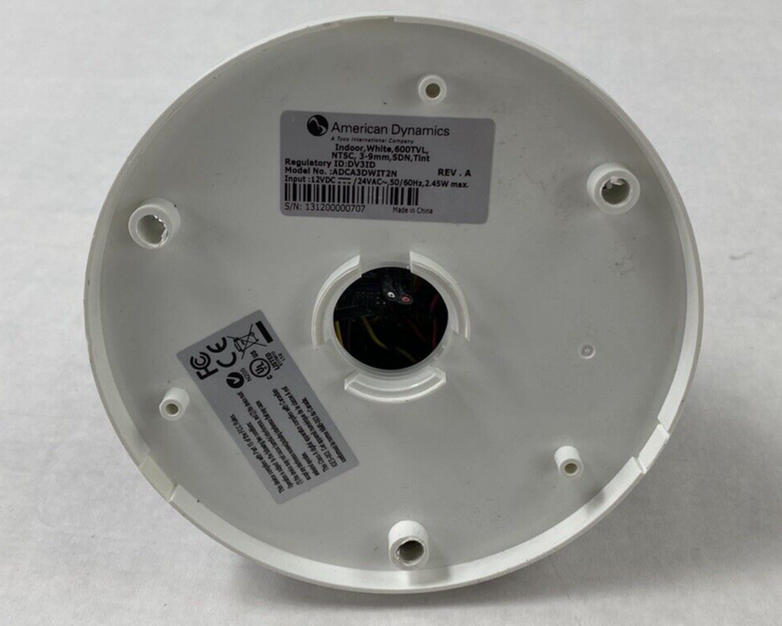 American Dynamics ADCA3DWIT2N Indoor White 600TVL Security Dome Camera Untested