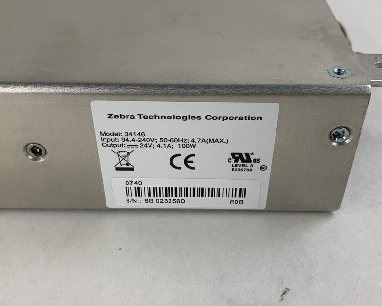 Zebra 34146 Stripe S4M Stripe Printer Power Supply 240V 60Hz 100W 7A Tested