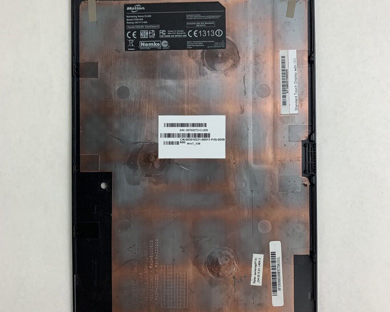 Motion CL920 Tablet PC Pentium N3540 2 GB Ram No HDD, OS, Battery Corner Bent