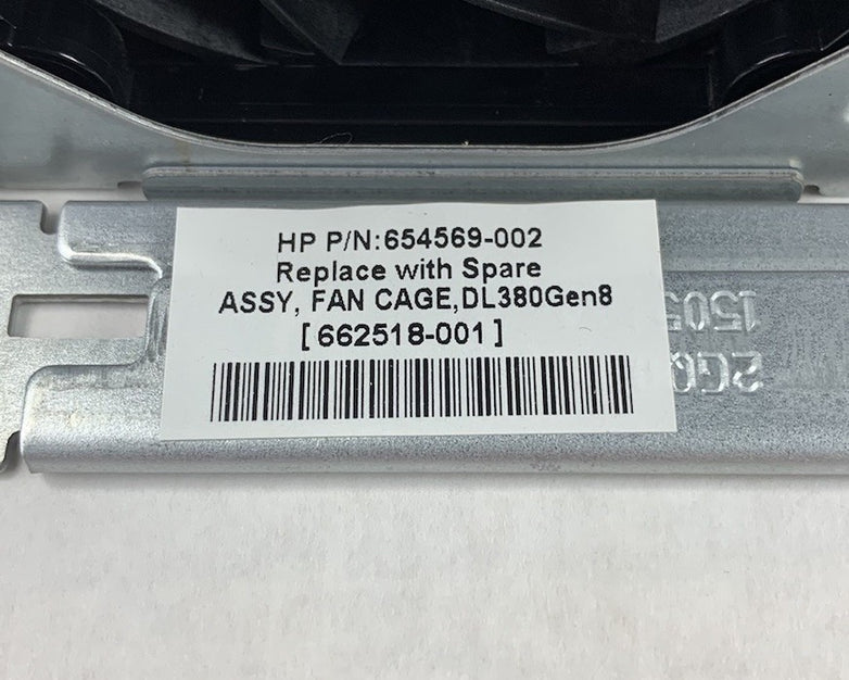 HP 654569-002 Server 6-Slot Fan Cage w/ Fans