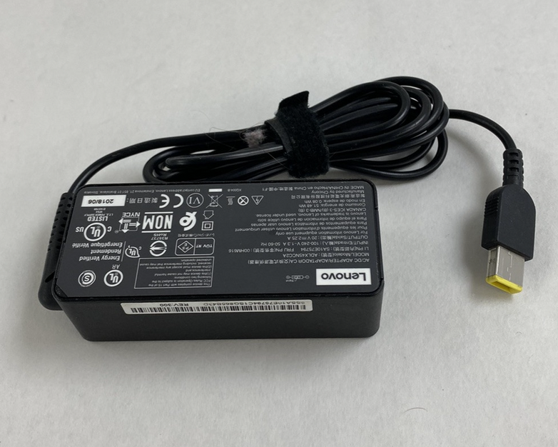 Lot of 3 Lenovo ADLX45NCC2A 45W 20V 2.25A Square Tip AC Adapter
