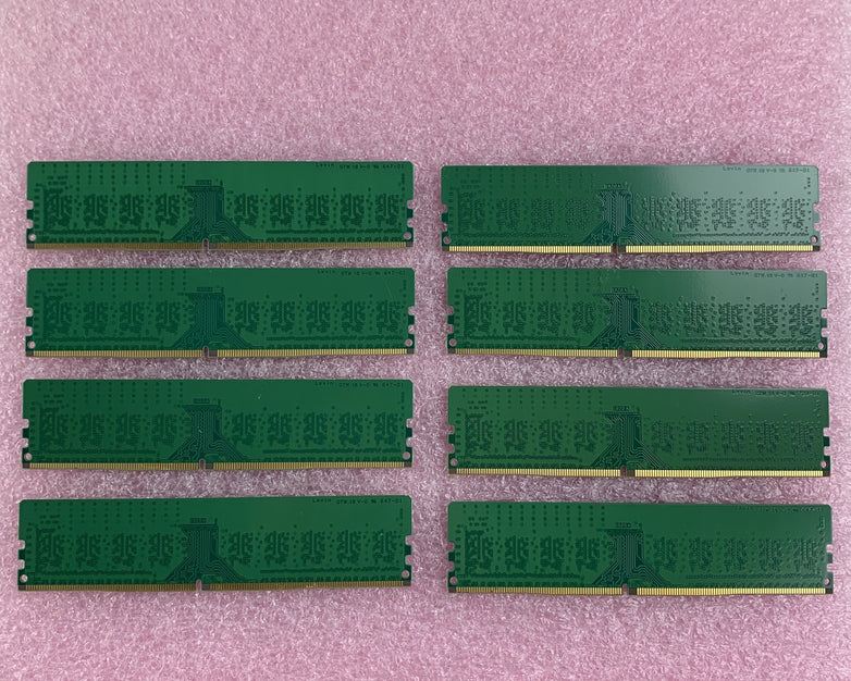 Crucial CT8G4DFS8213.C8FDD1 8 GB DDR4 Ram Memory2133 UDIMM 1.2V Lot of 8