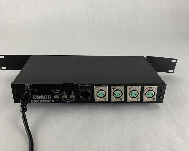 Edcor Electronic MX100PX Programable Microphone Mixer Power Tested