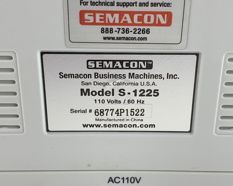 Semacon S-1225 Business Machines Money Counter E1 Error Parts and Repair