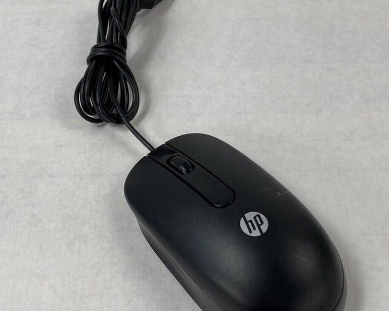 Lot of 4 HP 672652-001 USB 2 Button Optical Mouse Black Tested