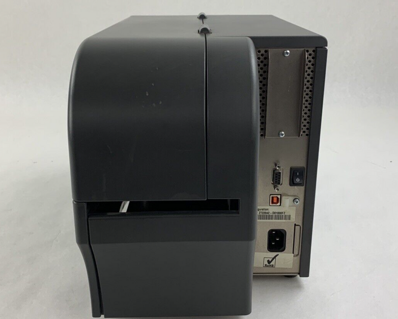 Zebra ZT220 ZT22042-D01000FZ Thermal Label Printer Tested Missing Clamp Handle