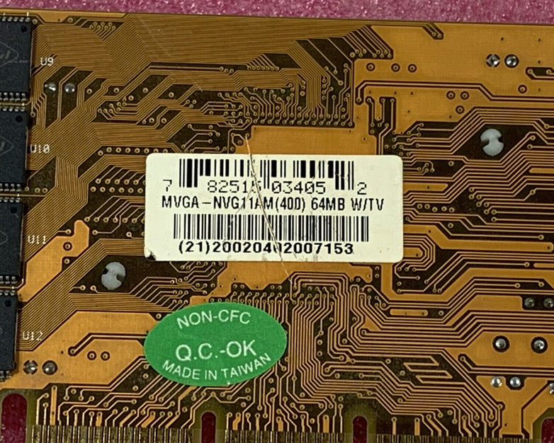 nVidia MVGA-NVG11AM(400) 64MB S-Video VGA video graphics card