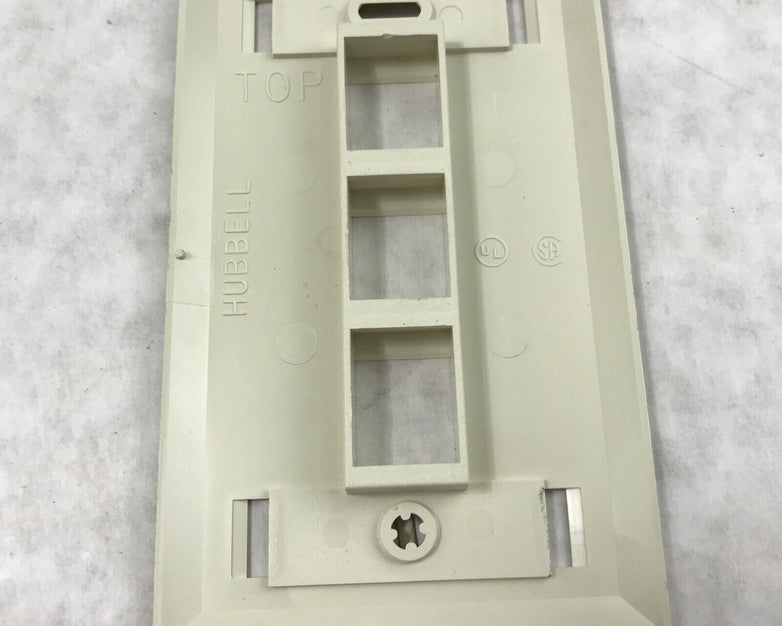 Hubbell Premise Wiring FPL12 2 Space Jack Plate Off White