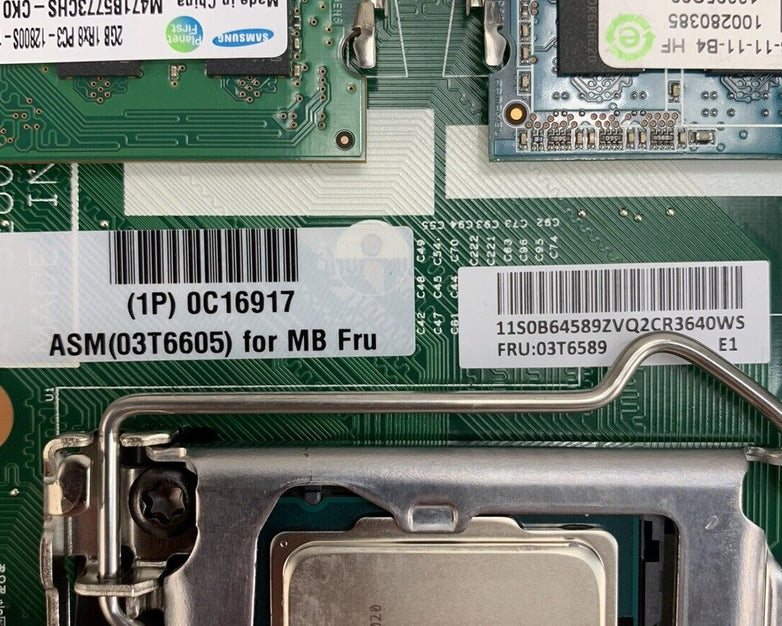 Lenovo 03T6589 ThinkCenter M72Z AIO Motherboard Intel Pentium 2.9GHz 4GB RAM