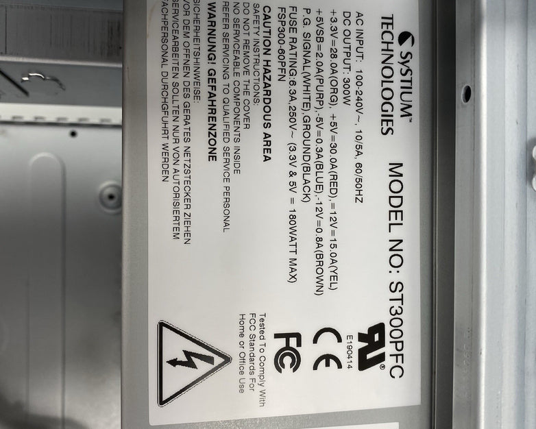 Systium Technologies Model 545 Mid ATX Computer Case with 300W Power Supply