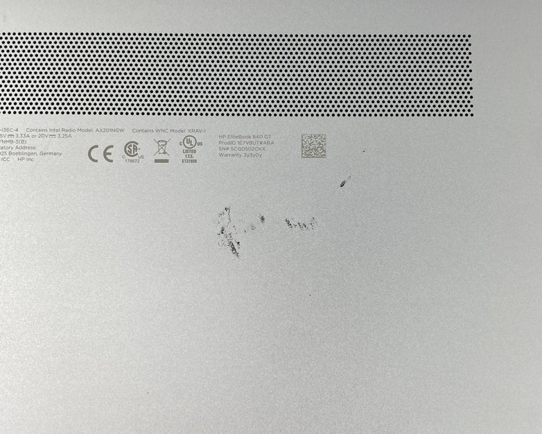 HP EliteBook 840 G7 Core i5-10310U 1.70 GHz 8 GB RAM 14" No Battery No HDD No OS