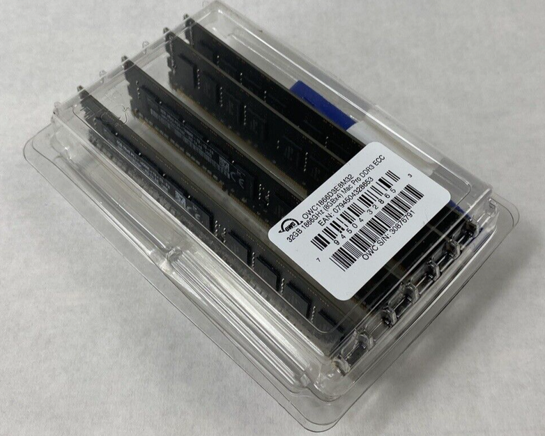 OWC1866D3E8M32 32GB 1844GHz (8GXx4) PC3-14900 Mac Pro DDR3 ECC RAM Untested