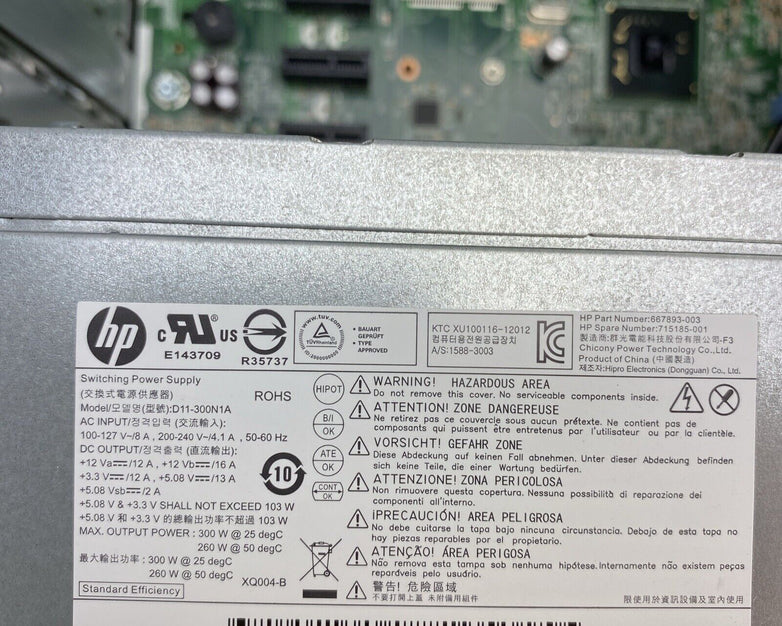 HP Pro 3500 Series MT Intel Core i3-3240 3.40GHz 4GB RAM DVDRW No HDD No OS