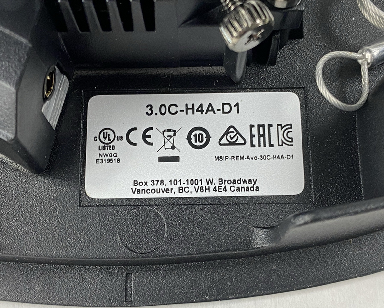 Avigilon 3.0C-H4A-D1 Dome Camera Untested