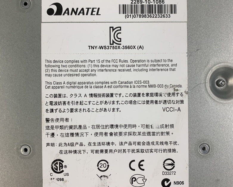 Cisco Catalyst X Series TNY-WS3750X-3560X J Network Managed Switch Tested