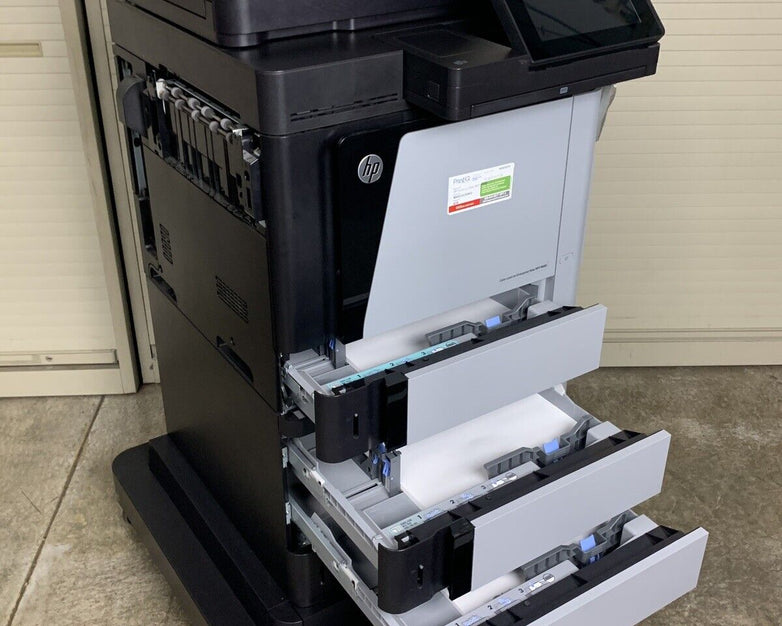HP LaserJet Enterprise Flow MFP M680 Color Printer CZ250A Tested Bad Clip In Top