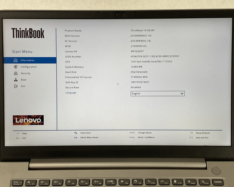 Lenovo ThinkPad 14 G4 IAP 14" Touch Core i7-1255U 2.6 GHz 16GB RAM No HDD No OS